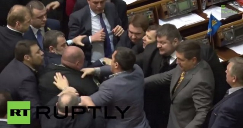 Fight in Ukrainian Parliament_March 04, 2015