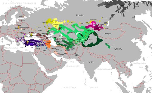 karta turkofonih naroda