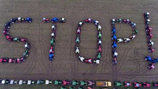 france farmers protest tractors stop