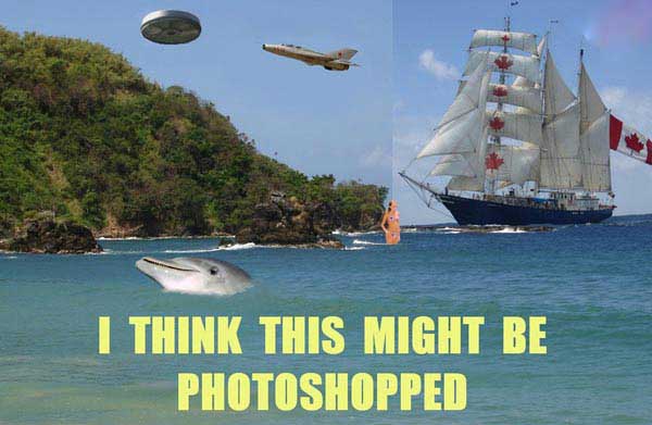 I think it might be photoshopped