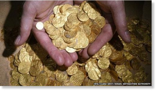 Klikni za povećanje Gold Coins found in Israel