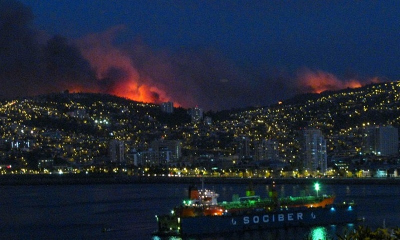 Valparaiso_fire_Chile, March 14