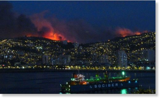 Valparaiso_fire_Chile, March 14