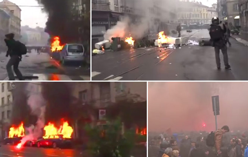 Italija: U Milanu izbili žestoki sukobi između policije i prosvjednika.