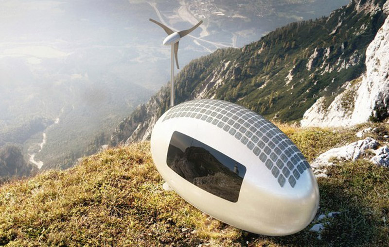 Ecocapsule: Samoodrživa kućica za kampiranje.