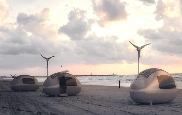 Ecocapsule: Samoodrživa kućica za kampiranje.