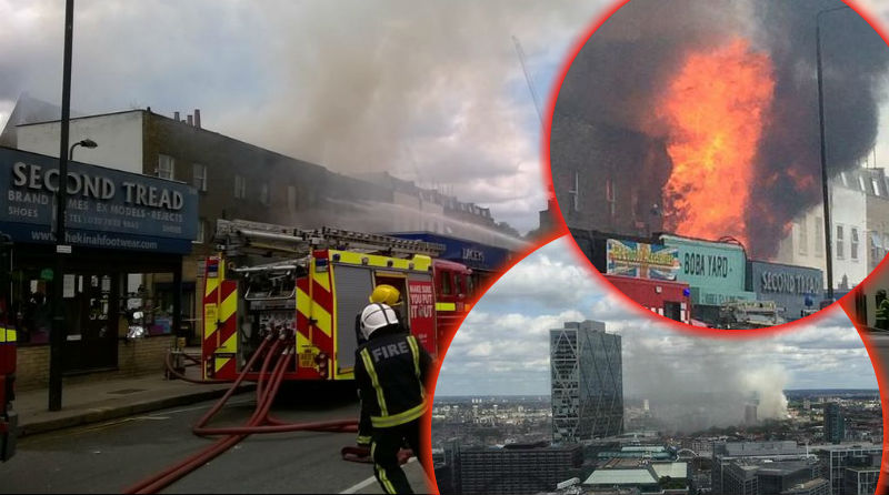 Požar u centru Londona: Gori nekoliko trgovina, jedna osoba ozlijeđena.
