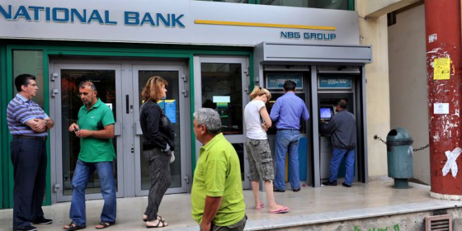 Greece people ATM