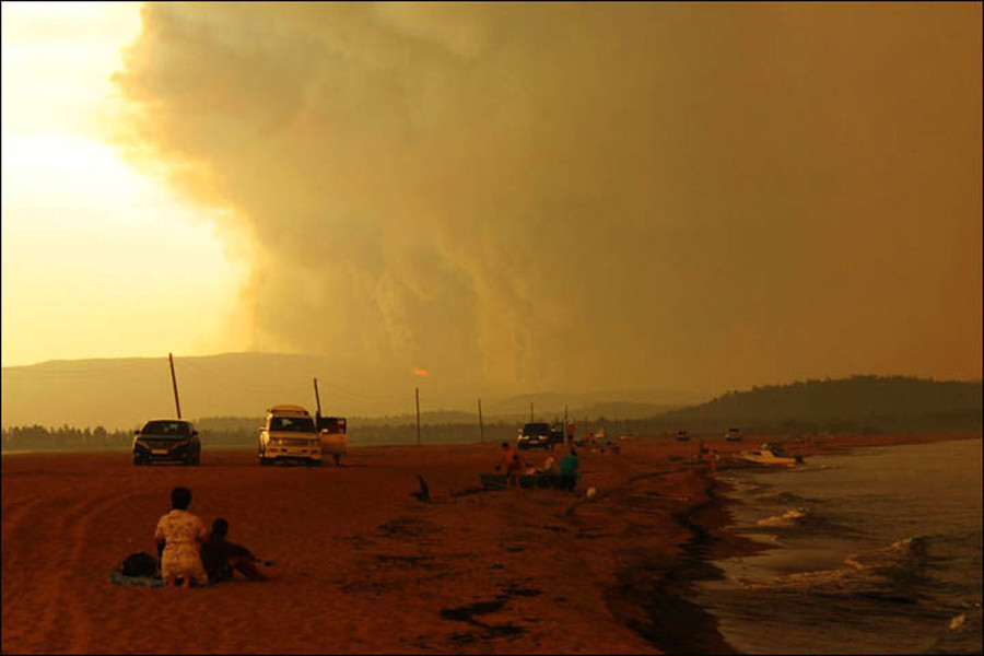 Lake Baikal wildfires