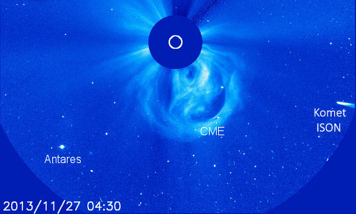 Komet ISON Sonne CME