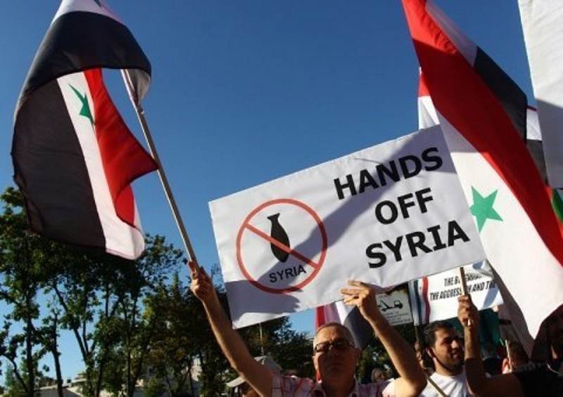 US syria protest