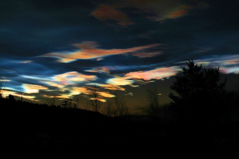 polar stratospheric cloud sweden