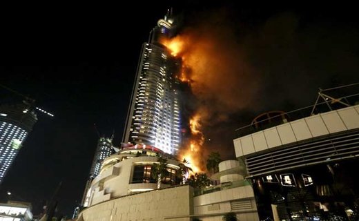 U požaru koji je zahvatio 63 sprata hotela u Dubaiu desetine ljudi ozlijeđeno