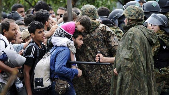 refugees soldier