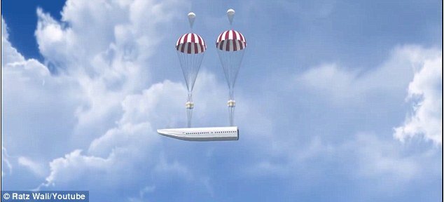 Razvoj sustava: Avion sa mogučnošću odbacivanja dijela aviona u kojem se nalaze putnici u slučaju opasnosti