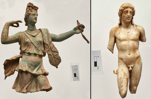 U rimskoj vili na Kritu arheolozi su pronašli dve impresivne statue Artemide i Apolona