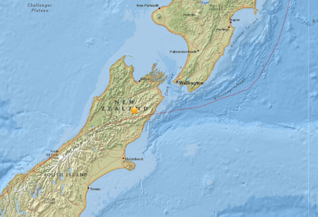 Potres Novi Zeland