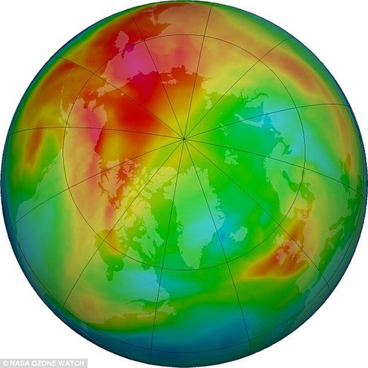 Iznad Arktika se stvara najveća ozonska rupa rekordne razine