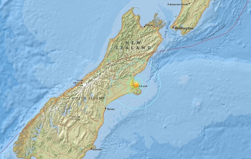 Potres Novi Zeland