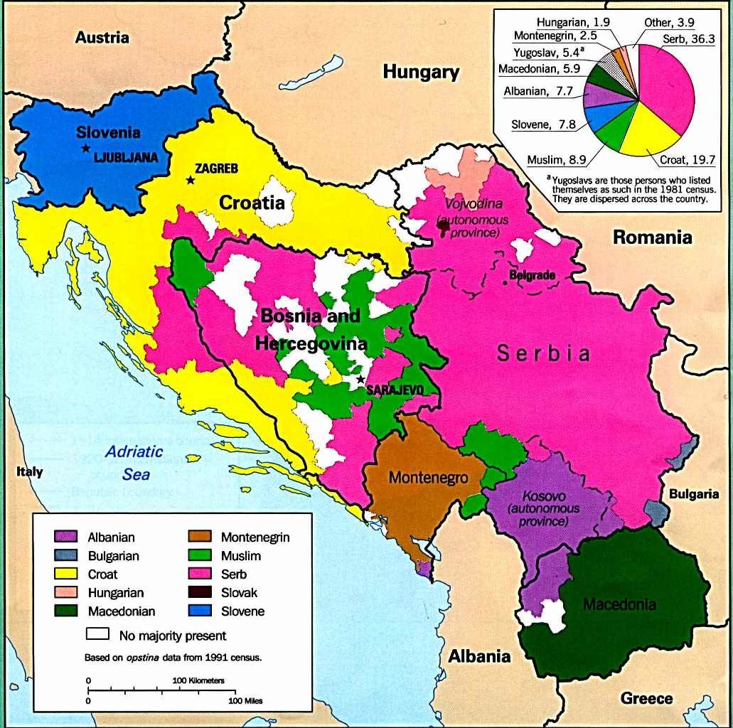 map Yugoslavia