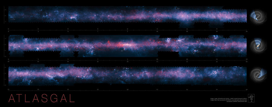 Pregled naše galaksije kroz fotografije u visokoj rezoluciji, područje gdje se rađaju nove zvijezde
