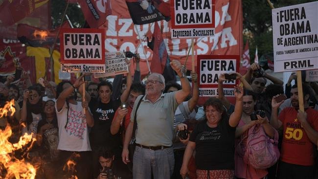 Protesti u Argentini u vrijeme posjete Obame