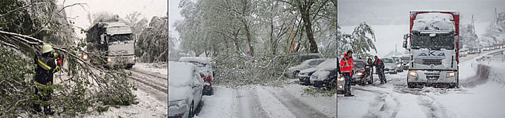 Snježne padavine Austrija: 1 osoba poginula, desetine hiljada bez struje 