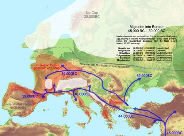 Praoci Europe: DNK analiza sugeriše da su svi Europljani u srodstvu s grupom koja je živjela prije 35.000 godina