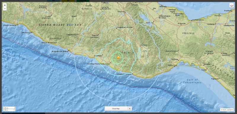 Mexico Earthquake 5.9 May 08 2016