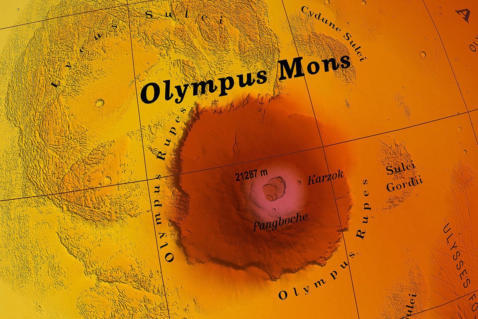 Olympus Moons, vulkan na Marsu najveći u Sunčevom sustavu