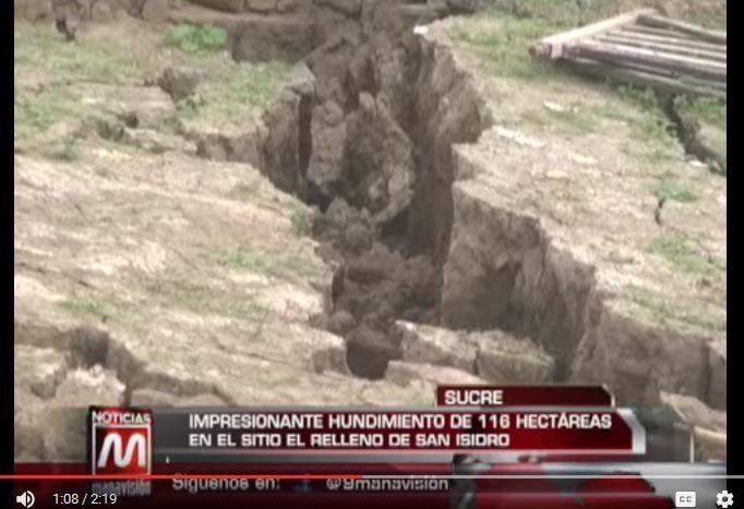 Ogromne pukotine i rupe u zemlju progutale 150 hektara u mjestu San Isidor, Ekvador u Južnoj Americi