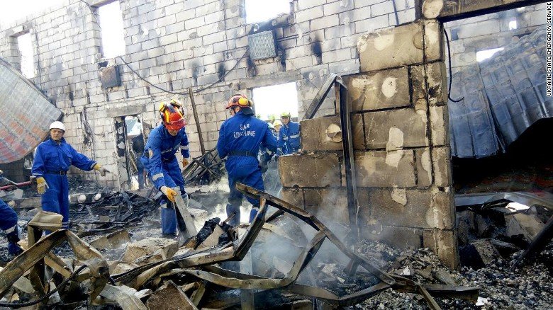 U zgradi koju je zahvatio požar blizu Kijeva 17 osoba poginulo