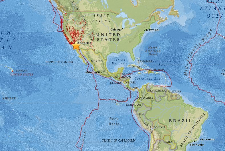 Zemljotres magnitude 5,1; koji je trajao neprekidno 30 sekundi, pogodio je Kaliforniju