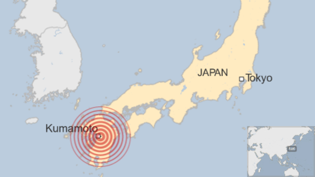 Plitak zemljotres magnitude 4.3 potresao oblast Kumamoto u Japanu