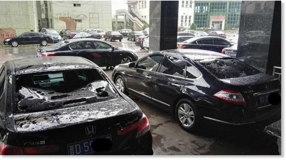 Velika oluja sa gradom uništila hiljade automobila u gradu na sjeverozapadu Kine