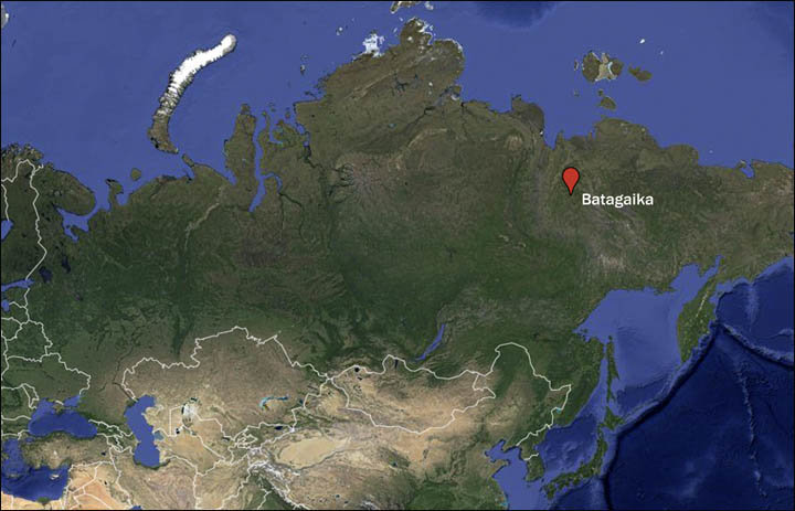 Zbog klimatskih promjena krater Batagajka u Sibiru se konstantno povećava