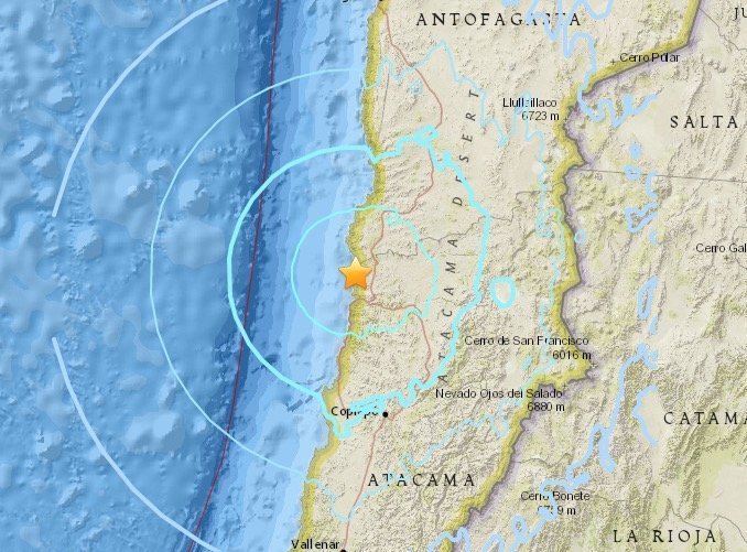 Zemljotres magnitude 6,1 pogodio sjever Čilea