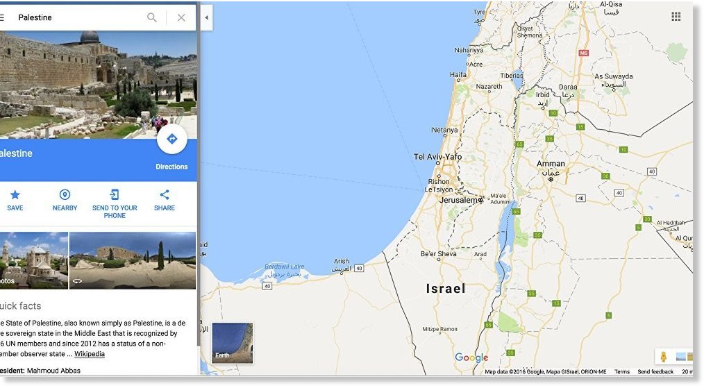Google na udaru: Preko 150.000 potpisnika zahtjeva da se Palestina vrati na mape