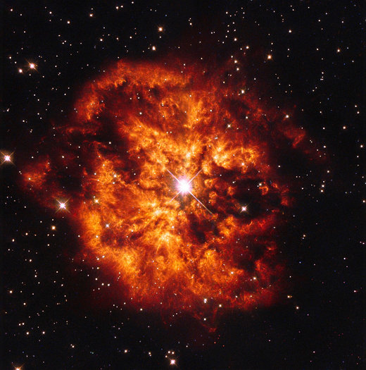 Vatrena lopta: Hublle snimio nebulu sa zvijezdom udaljenu 15.000 svjetlosnih godina