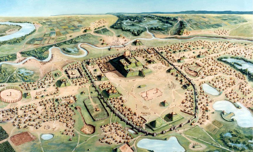 Cahoki, Ilinois: Grad, koji je bio kozmopolitsko središte, napušten je iz nepoznatih razloga 1350 godine