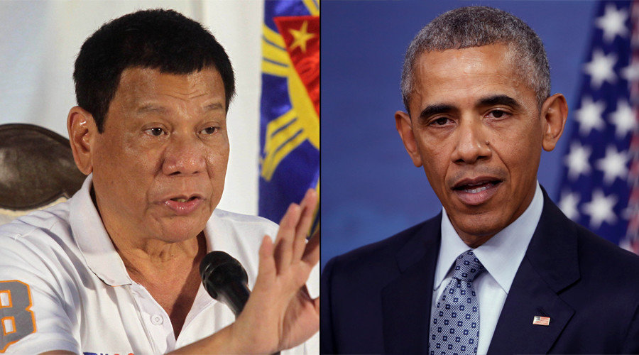 Philippine President Rodrigo Duterte and U.S. President Barack Obama