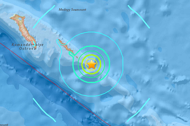 Zemljotres magnitude 6,2 pogodio je Komandorska ostrva u ruskom arhipelagu