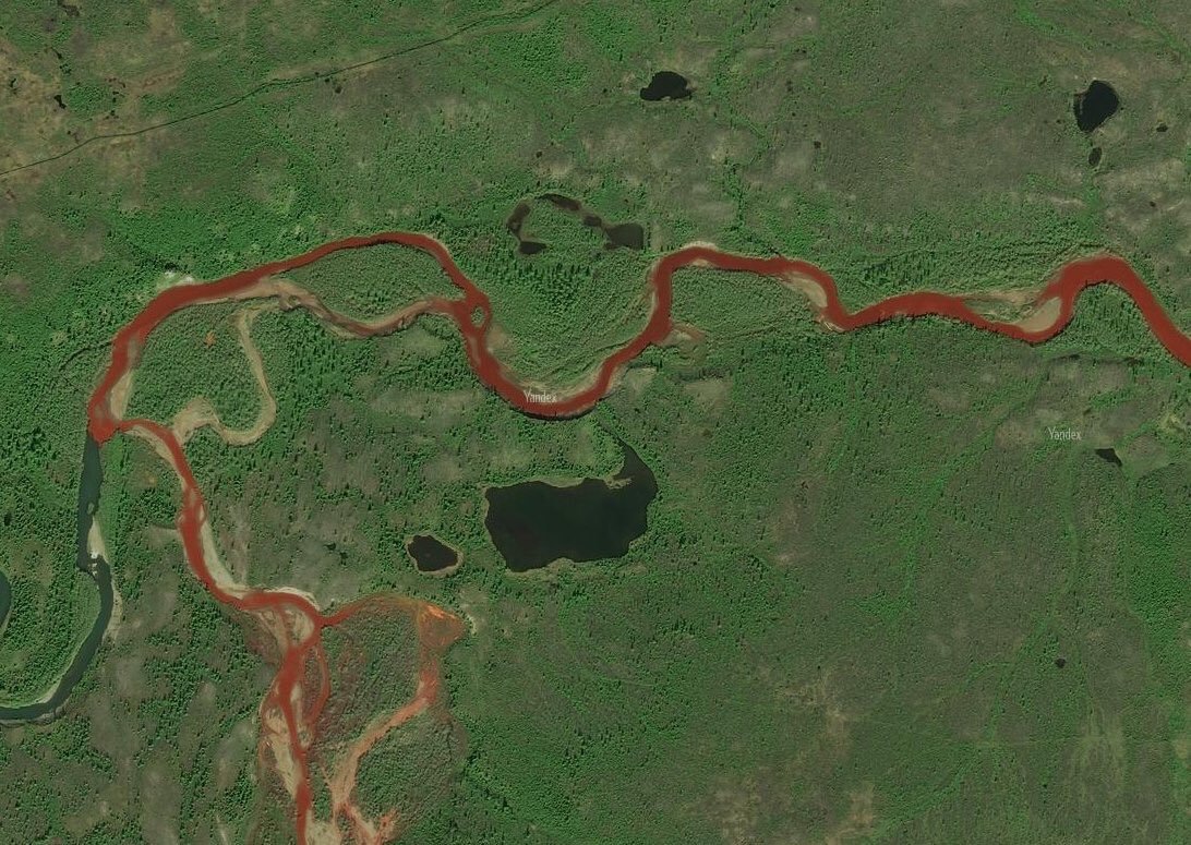 Neobična pojava crvene rijeke u Sibiru