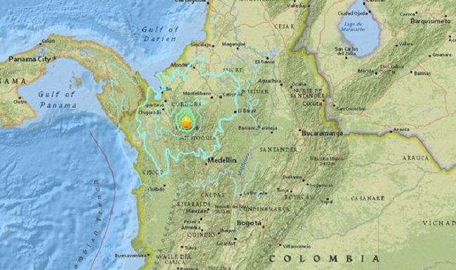 U Kolumbiji registrovan snažan zemljotres magnitude 6,0
