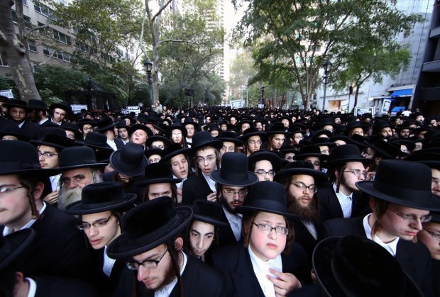 Osuda izraelske politike prema Palestini, Bliskom istoku, služenju vojnog roka: Protest ortodoksnih Jevreja u New Yorku