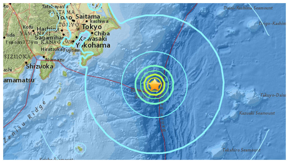 Plitak i jak zemljotres magnitude 6,4 pogodio istočnu obalu Japana