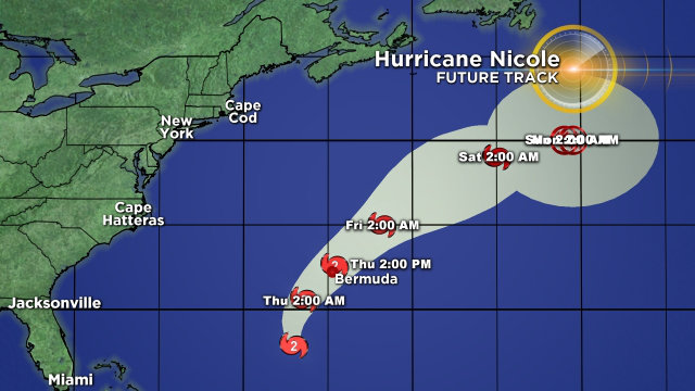 Tropska oluja Nicole transformirala se u uragan, očekuje se da će danas pogoditi Bermude