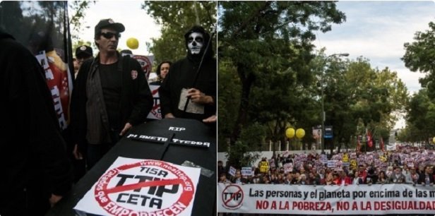 Desetine hiljada ljudi u evropskim gradovima na protestima protiv slobodne trgovine sa SAD-om i Kanadom