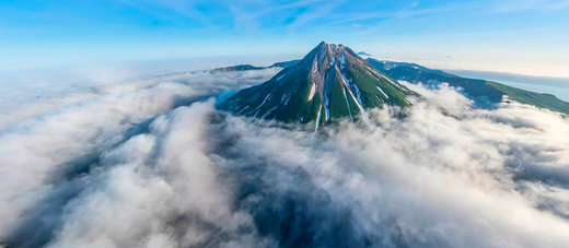 Kuril islands volcano