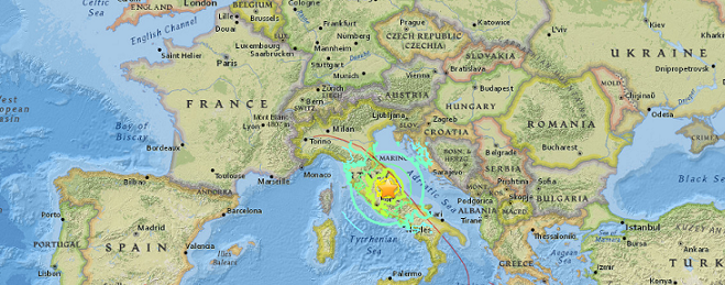 Novi snažni potres u centralnoj Italiji: zemljotres magnitude 6,4 zabilježen istočno od Peruđe